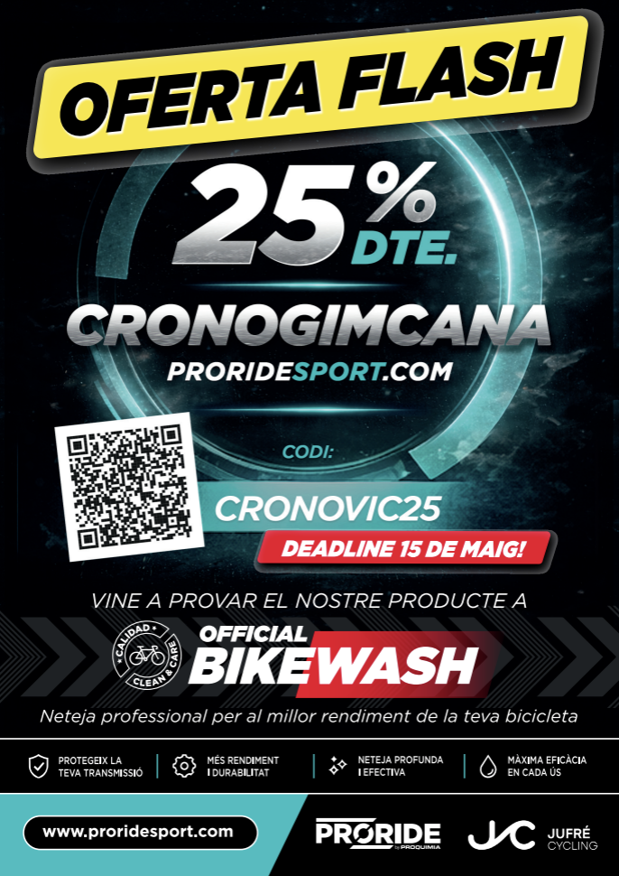 Oferta Flash 25% Cronogimcana - Codi CRONOVIC25